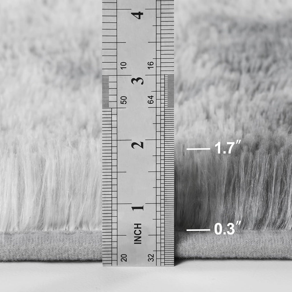 Cloud Shag Rug Grey, Fluffy Super Super Soft Area Rug - rgc001
