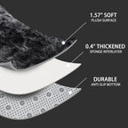 Shag Rug Large Size Cloud Black / Grey Fluffy Machine Washable Area Rug