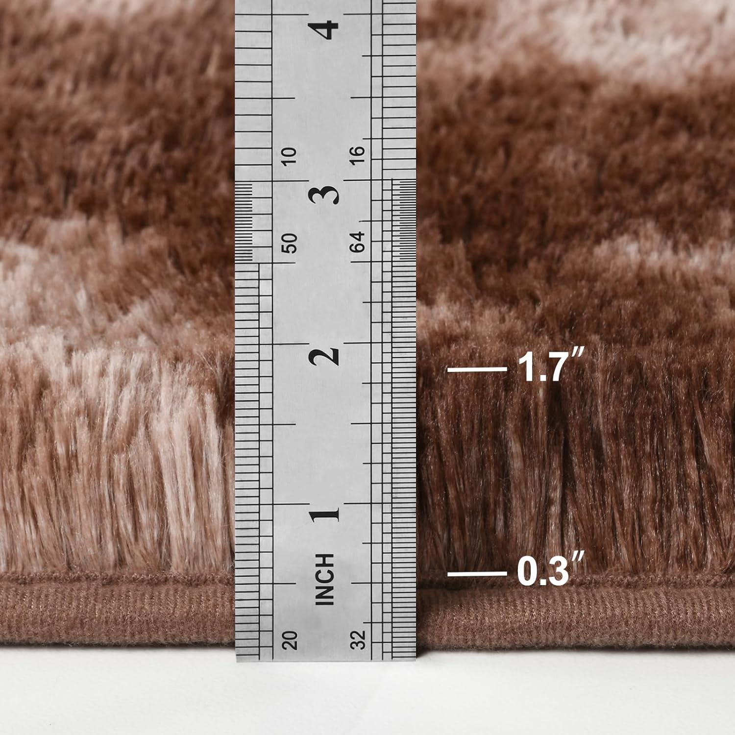 Cloud Brown Shag Rug, Modern Soft Area Rug - rgc005