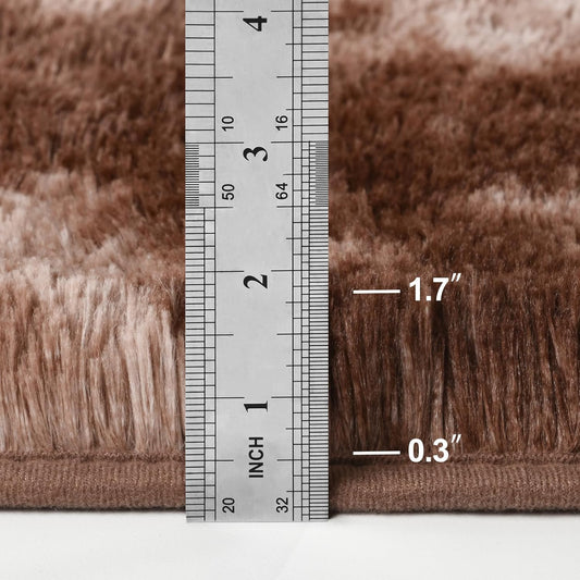 Cloud Brown Shag Rug, Modern Soft Area Rug - rgc005
