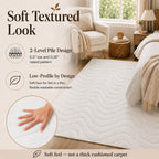 Pearl White Washable Rug - Rugsco.ca