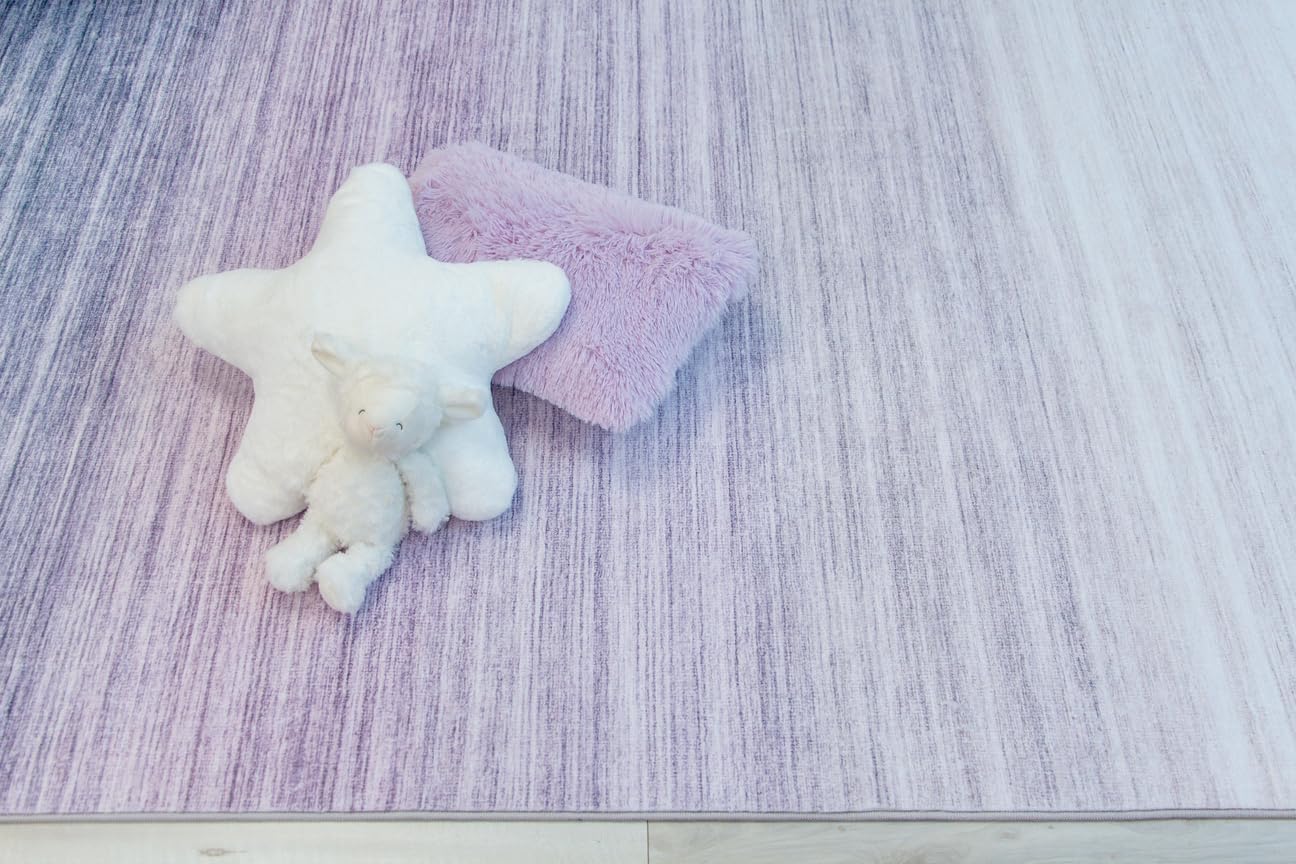 Modern Purple Rug Modern  Living Room Kitchen and Bedroom