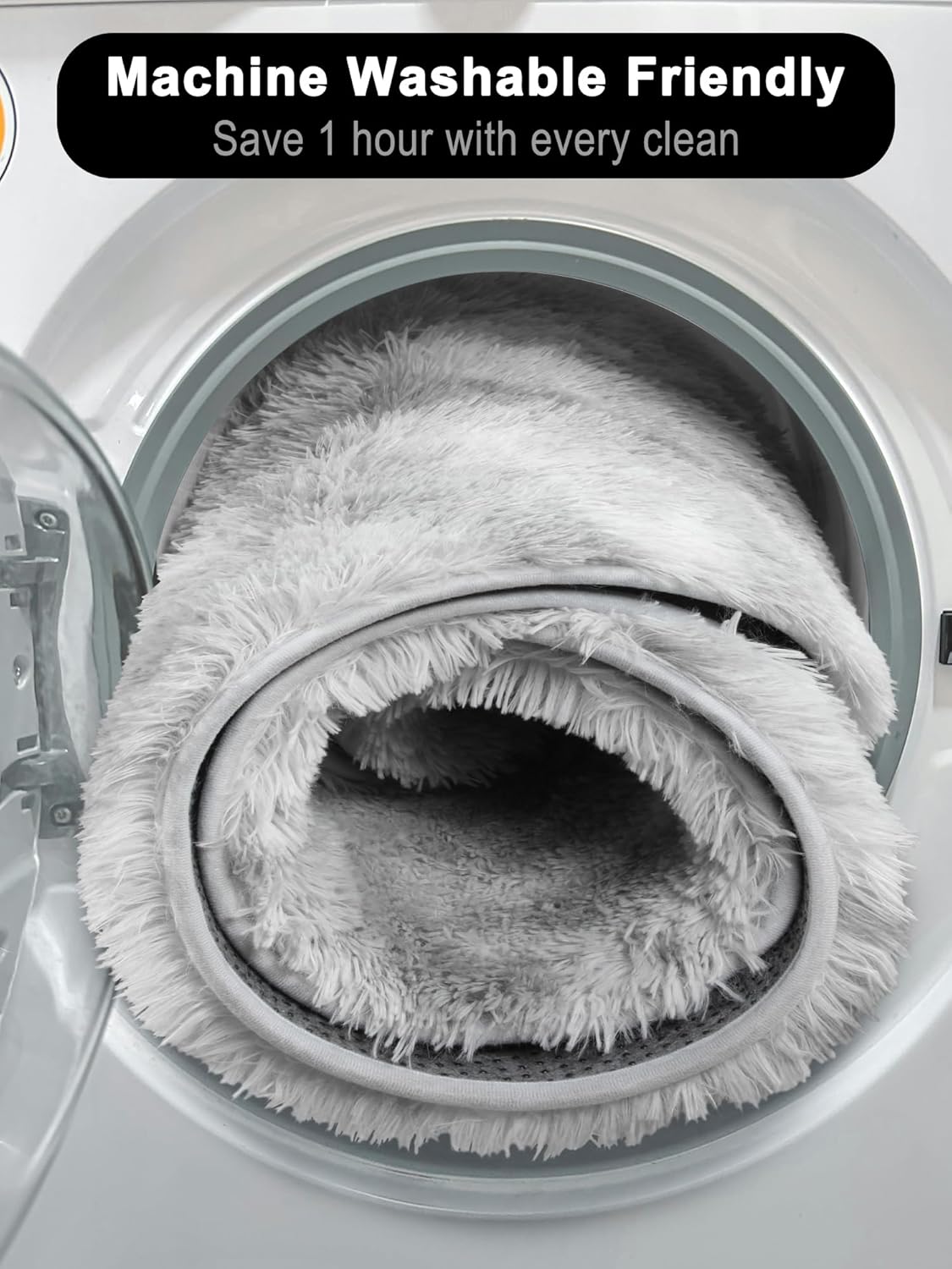 Round Fluffy Rugs Living Room & Bedroom Rug & Kids Room - rgc-00190