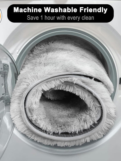 Round Fluffy Rugs Living Room & Bedroom Rug & Kids Room - rgc-00190