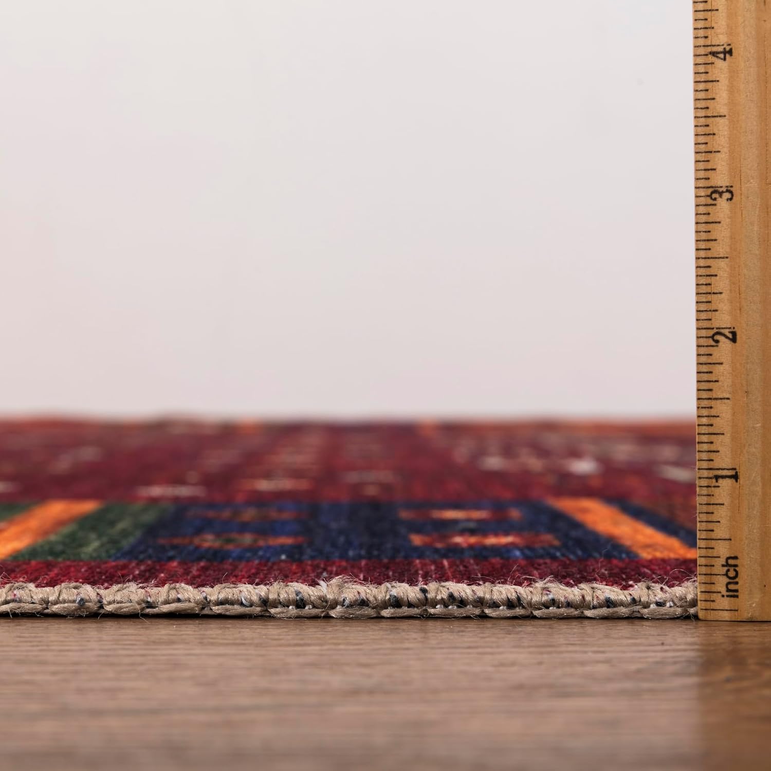 Turkish Rug Ethnic Patterned Red Boho Living Room  Kitchen and Bedroom