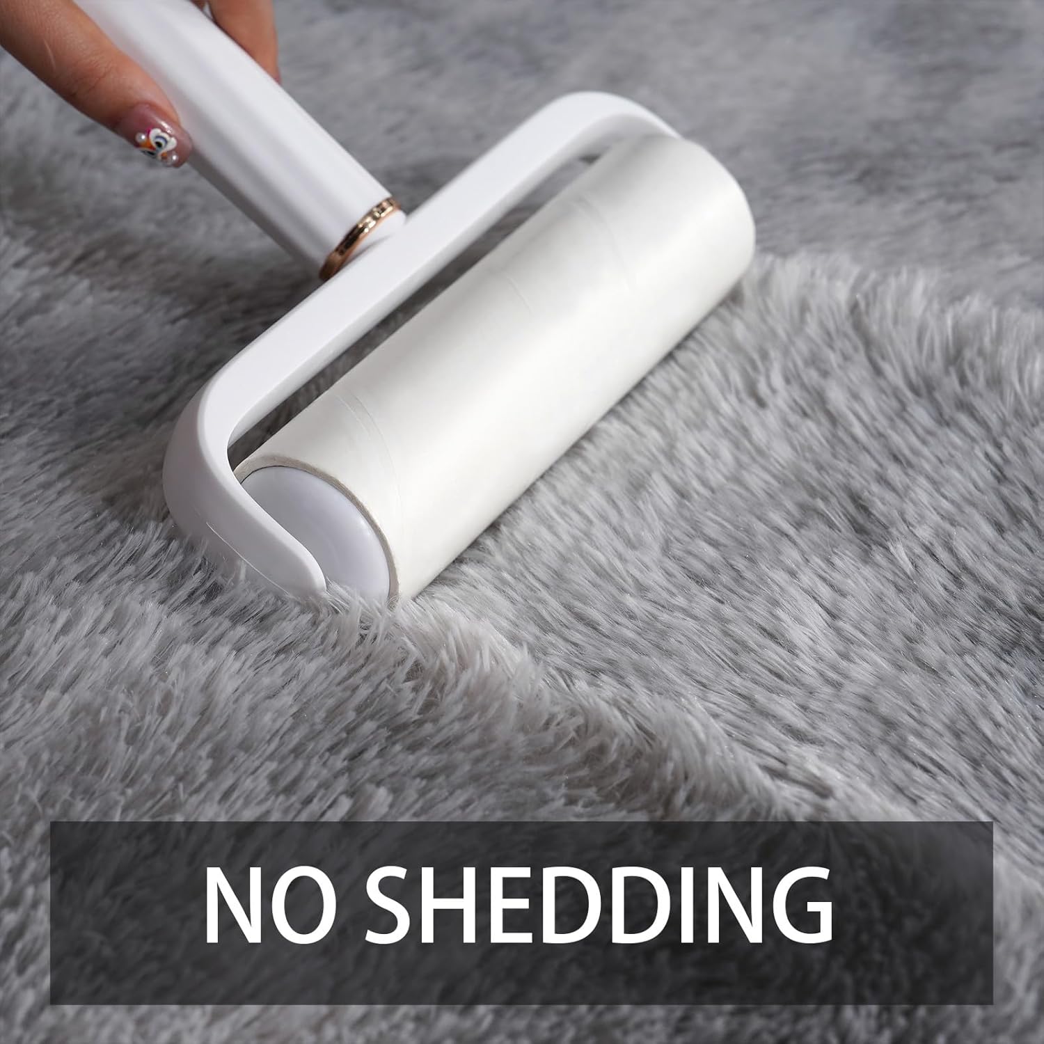 Shag Rug Large Size Cloud Grey Fluffy Machine Washable Area Rug