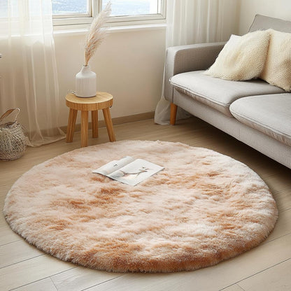 Round Fluffy Rugs Living Room & Bedroom Rug & Kids Room - rgc-00190