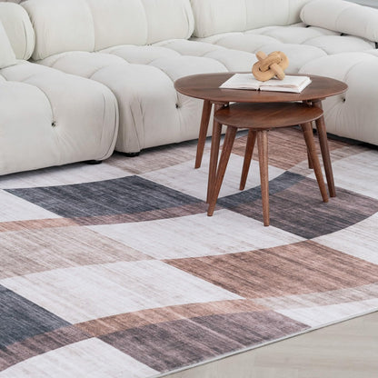 Modern Abstract Area Rug Boho Modern  Living Room Kitchen and Bedroom