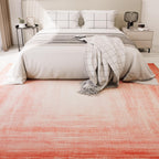 Modern Rug Pink  Abstract Non Slip Modern  Living Room Kitchen and Bedroom