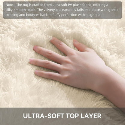Rugsco Shag Rug Selection, Fluffy, Cozy & Machine Washable - rgc003