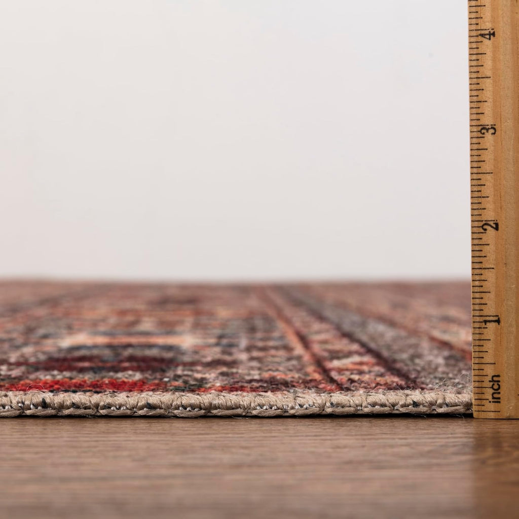 Turkish Rug Beige Brown Boho Living Room  Kitchen and Bedroom