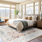 Vintage Beige Orange Rug Living Room  Kitchen and Bedroom
