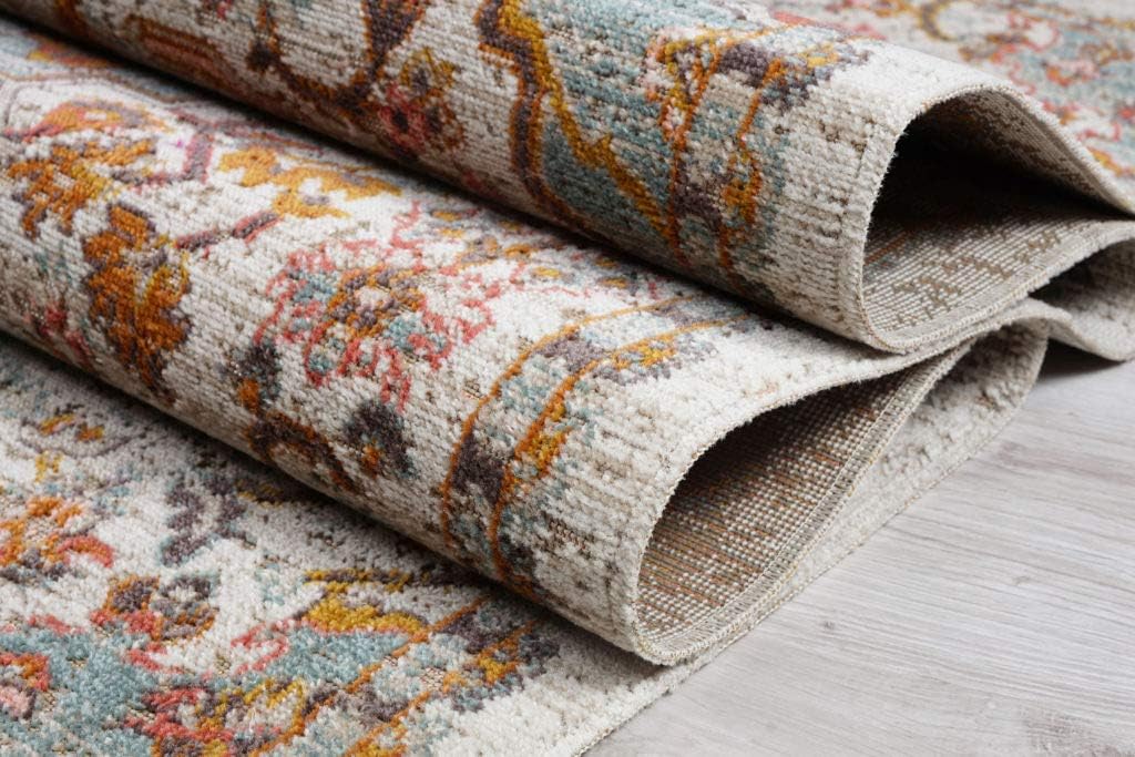 Turkish Rug Traditional Patterned Multicolor  Area Rug Carpet