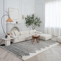 Boho Rug 4x6 High Quality Black and White Area Rug