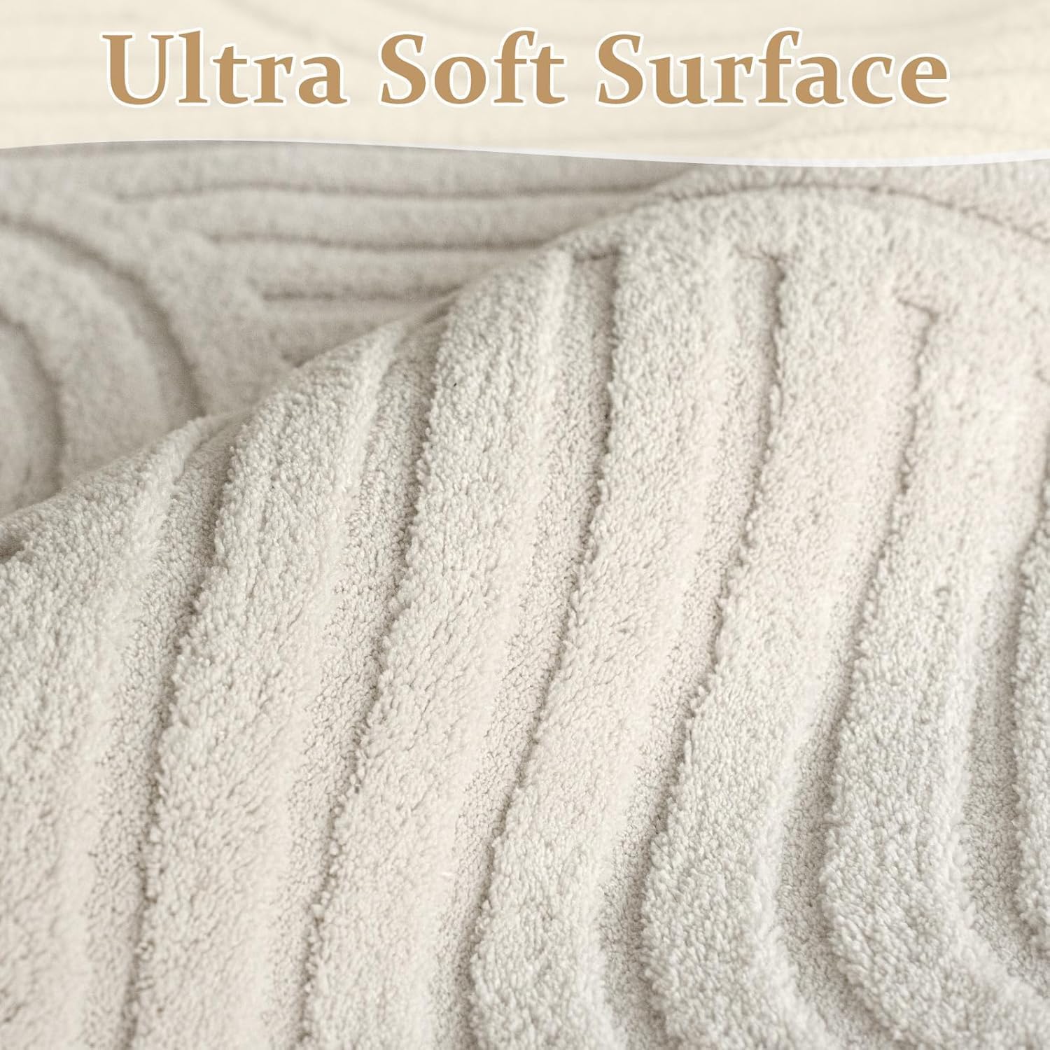 Beige Arch Washable Rug - Rugsco.ca