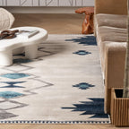 Modern  Boho Rug Beige Modern  Living Room Kitchen and Bedroom