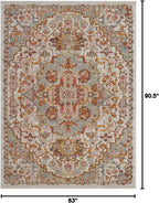 Turkish Rug Traditional Patterned Multicolor  Area Rug Carpet