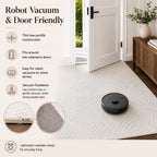 Crescent Cream Washable Rug - Rugsco.ca