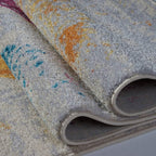 Modern Rug Abstract 4x6 Multicolor Area Rug