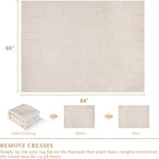 Beige Arch Washable Rug - Rugsco.ca