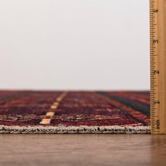 Turkish Rug Ethnic Patterned Red Boho Living Room  Kitchen and Bedroom