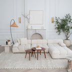 Boho Rug 4x6 High Quality Traditional White and Green Area Rug