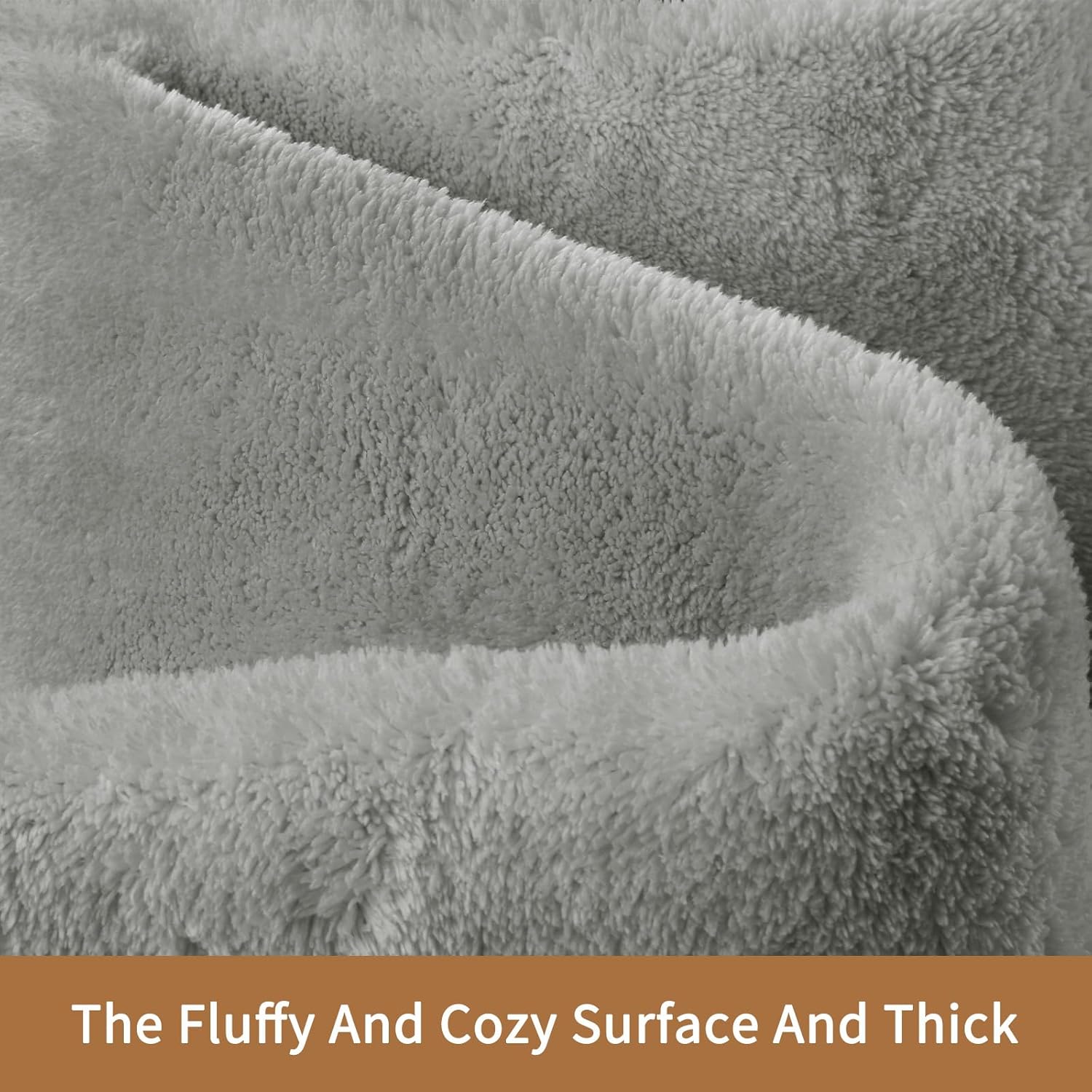 Shag Rug Extra Large Soft Fluffy Washable Area Rug Grey 