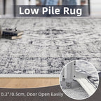 Cesar Turkish Area Rug Living Room Grey  - rgc0065
