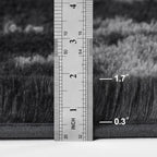 Black Shag Rug, Fluffy and Extra Soft Area Rug - rgc002