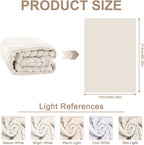 Checkered Cream Boho Washable Rug - Rugsco.ca