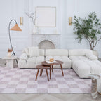 Modern Beige Rug Boho Modern  Living Room Kitchen and Bedroom