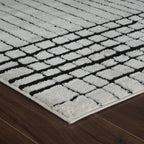 Boho Rug 4x6 High Quality Geometric White and Black Area Rug