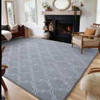 Grey And White Area Rug