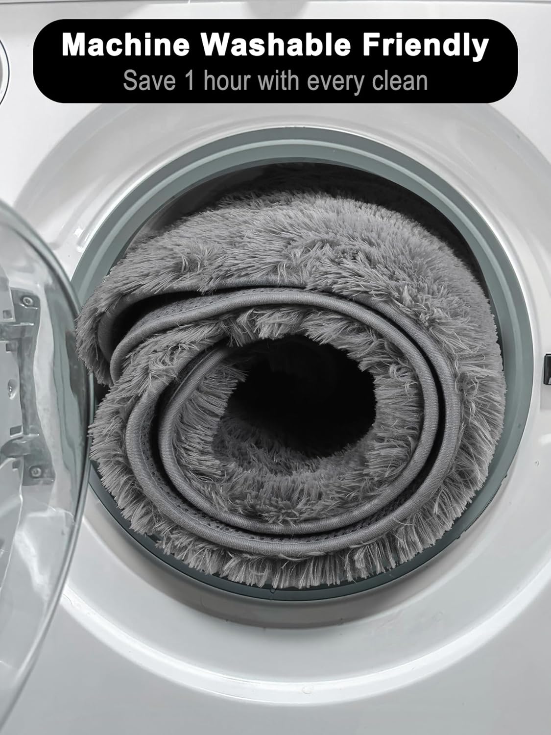 Round Fluffy Rugs Living Room & Bedroom Rug & Kids Room - rgc-00190