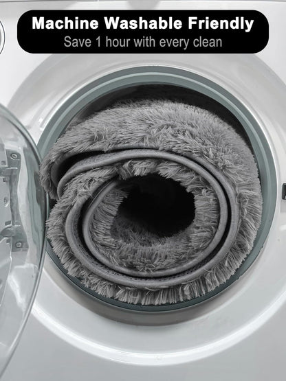 Round Fluffy Rugs Living Room & Bedroom Rug & Kids Room - rgc-00190