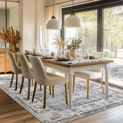 Vintage Grey Rug Living Room  Kitchen and Bedroom