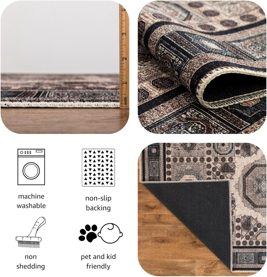 Turkish Brown Blue Living Room  Kitchen and Bedroom