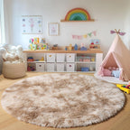 Round Fluffy Rugs Living Room & Bedroom Rug & Kids Room - rgc-00190