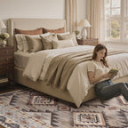 Brown Moroccan Boho Washable Rug - Rugsco.ca