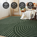 Green Boho Rug Rusgco
