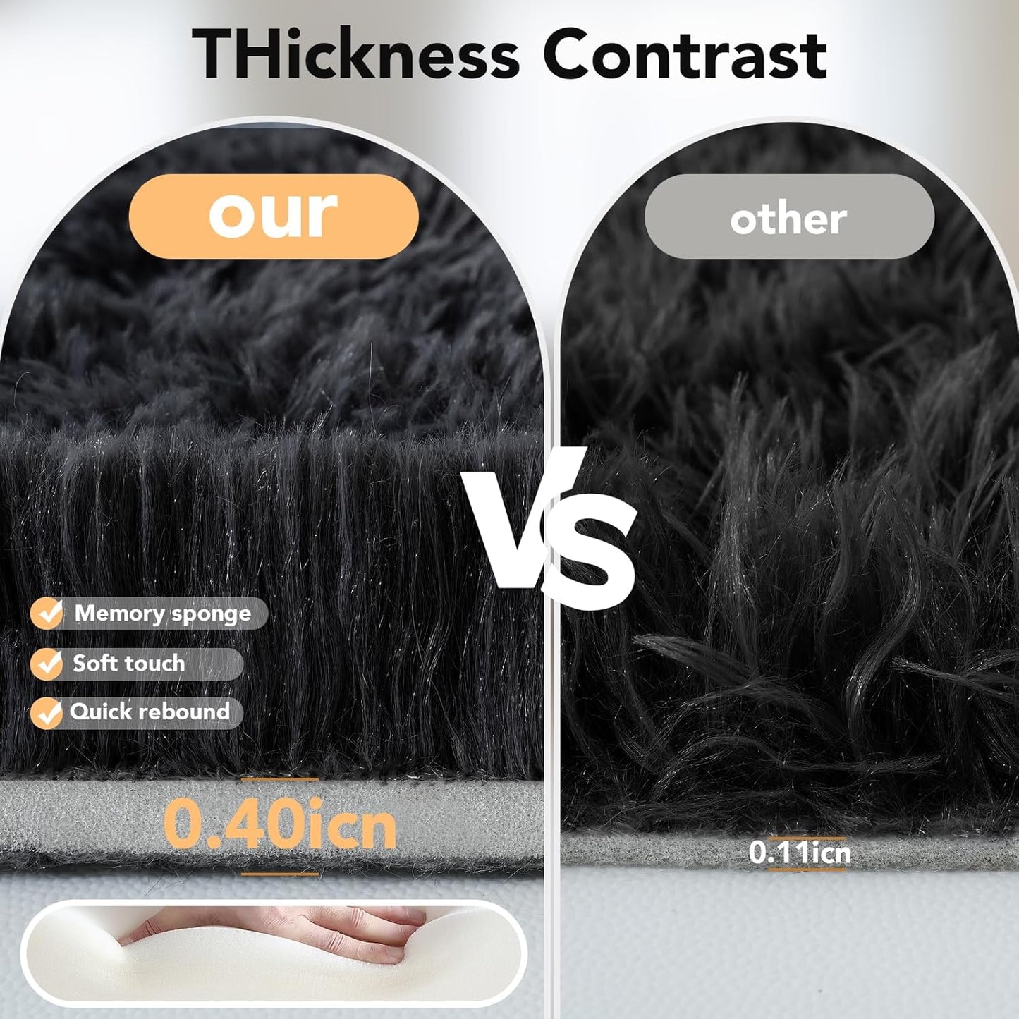 Round Fluffy Rugs Living Room & Bedroom Rug & Kids Room - rgc-00190