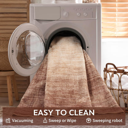Modern Rug Red Abstract Non Slip Modern  Living Room Kitchen and Bedroom