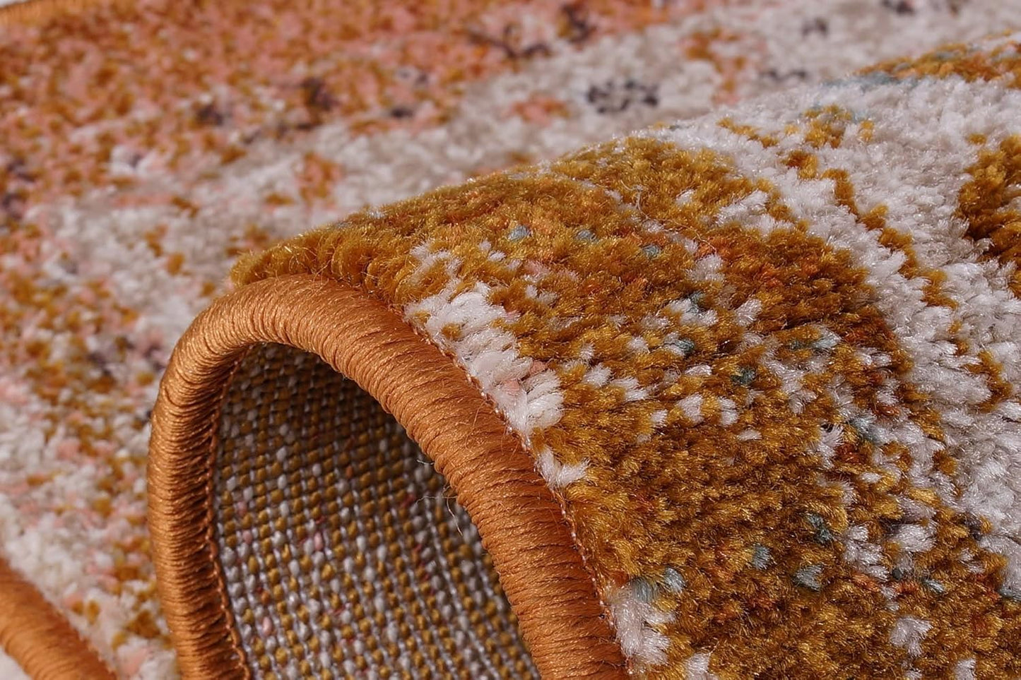 Joy Rug Collection 4x6 Beige and Brown Area Carpet