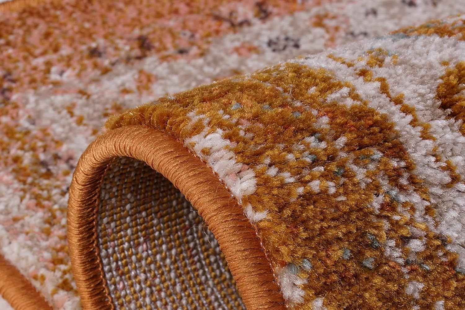 Joy Rug Collection 4x6 Beige and Brown Area Carpet