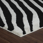 Boho Rug 4x6 High Quality Zebra White and Black Area Rug