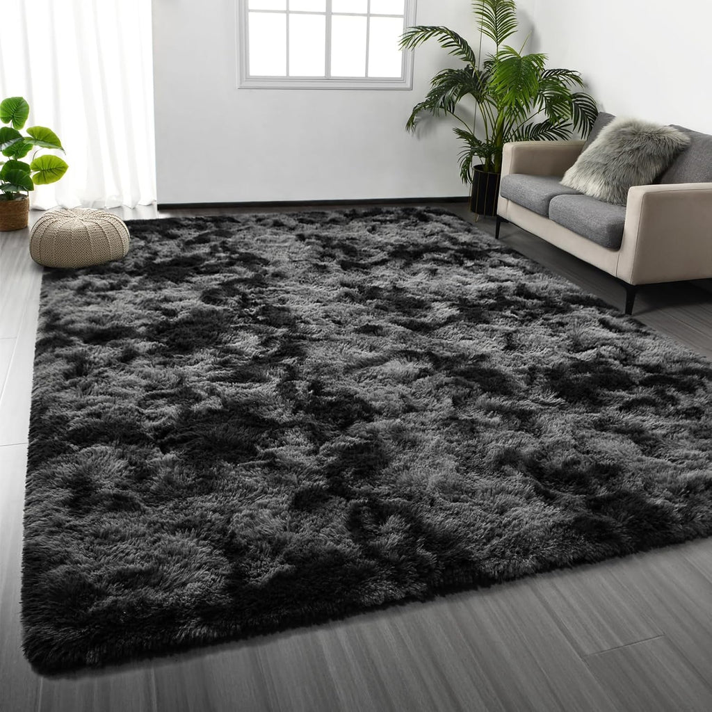 Area Rug Black Shag