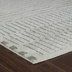 Boho Rug 4x6 High Quality Traditional White and Green Area Rug