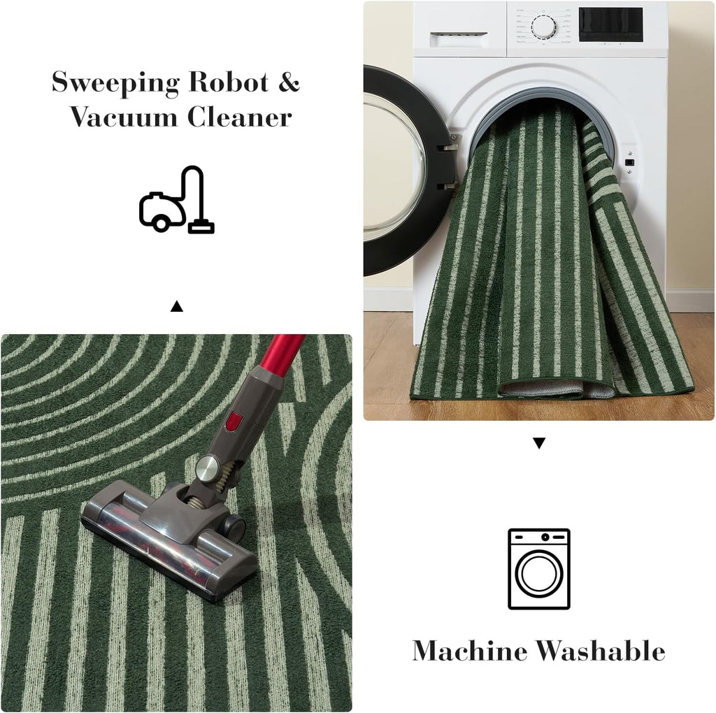 Green Boho Rug Rusgco