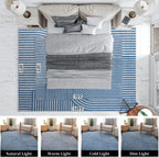 Blue Boho Rug Rusgco