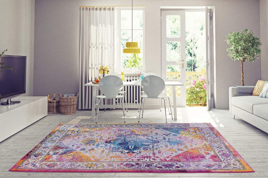 Joy Rug Collection Area Rug 5x7 Multicolor Patterned Area Carpet 